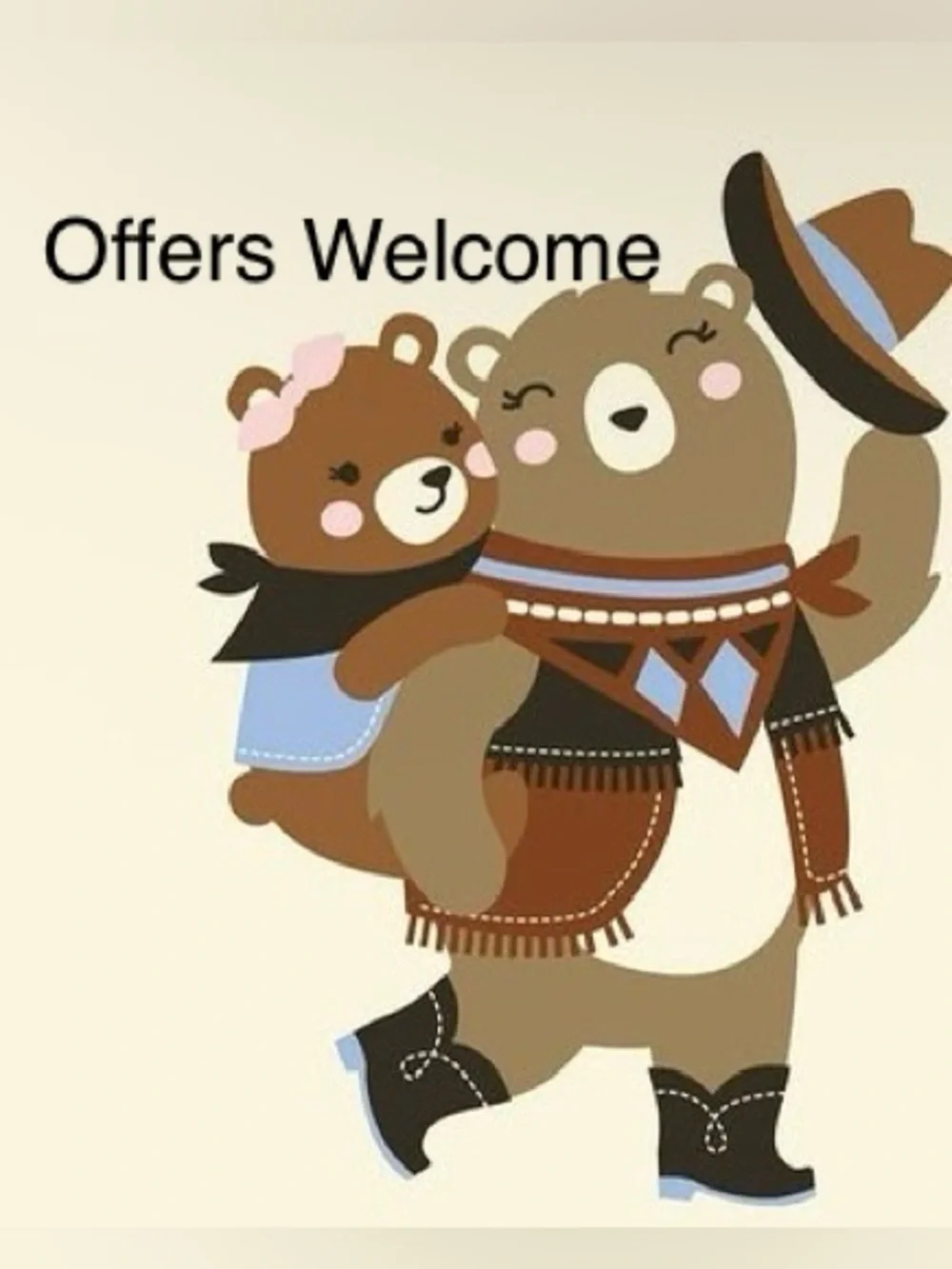 Gymboree Girl’s ‘Montana Mountain’ Brown Plaid Dress and Cowboy Hat Size 6